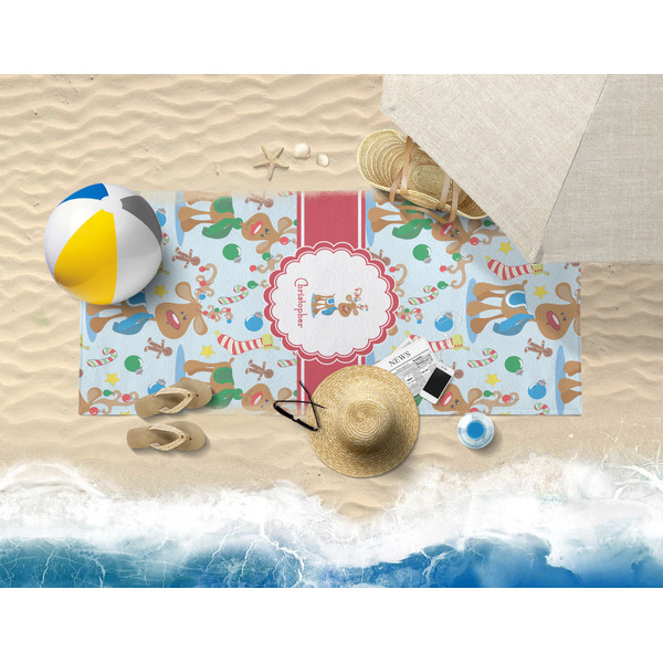 Reindeer Beach Towel Lifestyle