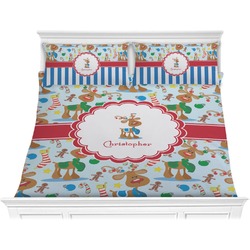 Reindeer Comforter Set - King (Personalized)