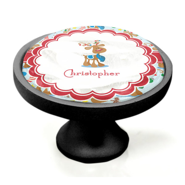 Reindeer Black Custom Cabinet Knob (Side)