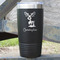 Reindeer 20 oz Stainless Steel Tumbler - Black - Single Sided (Personalized)
