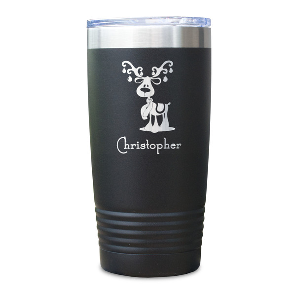 Reindeer Black Polar Camel Tumbler - 20oz - Single Sided - Approval