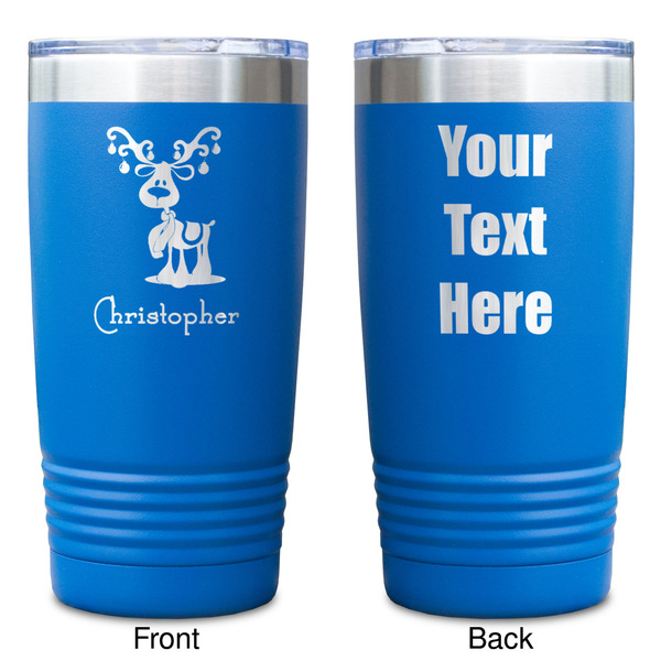 Reindeer Blue Polar Camel Tumbler - 20oz - Double Sided - Approval
