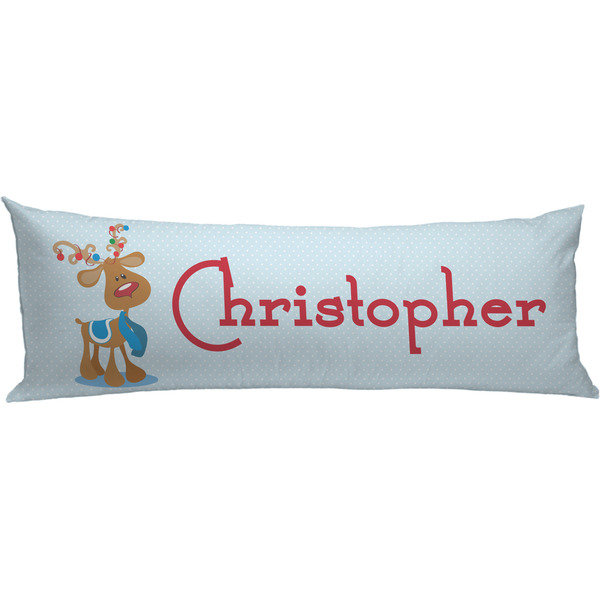 Custom Reindeer Body Pillow Case (Personalized)