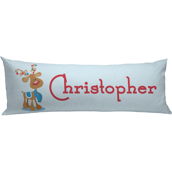 Custom Reindeer Body Pillow Case (Personalized)