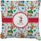 Reindeer Burlap Pillow 18"