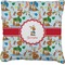 Reindeer Personalized Burlap Pillow Case