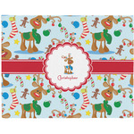 Reindeer Woven Fabric Placemat - Twill w/ Name or Text