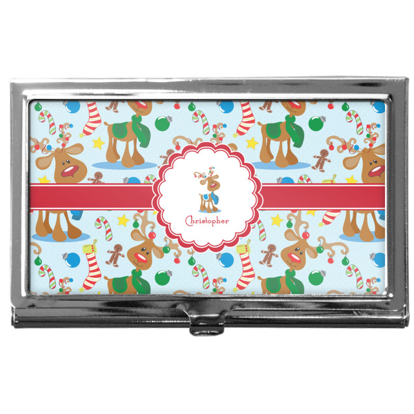 Custom Reindeer Business Card Case