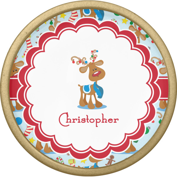 Reindeer Cabinet Knob - Gold - Front