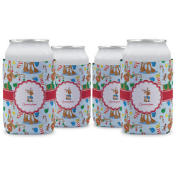 Reindeer Can Cooler (12 oz) - Set of 4 w/ Name or Text
