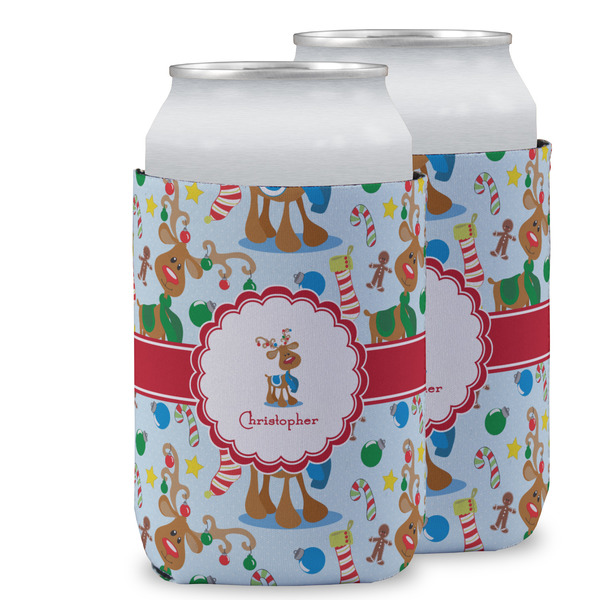 Custom Reindeer Can Cooler (12 oz) w/ Name or Text