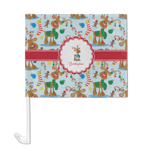 Reindeer Car Flag - Large - FRONT