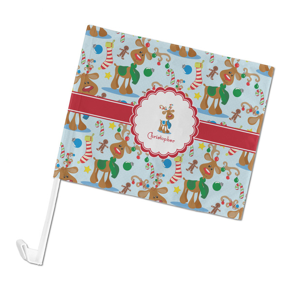 Custom Reindeer Car Flag (Personalized)