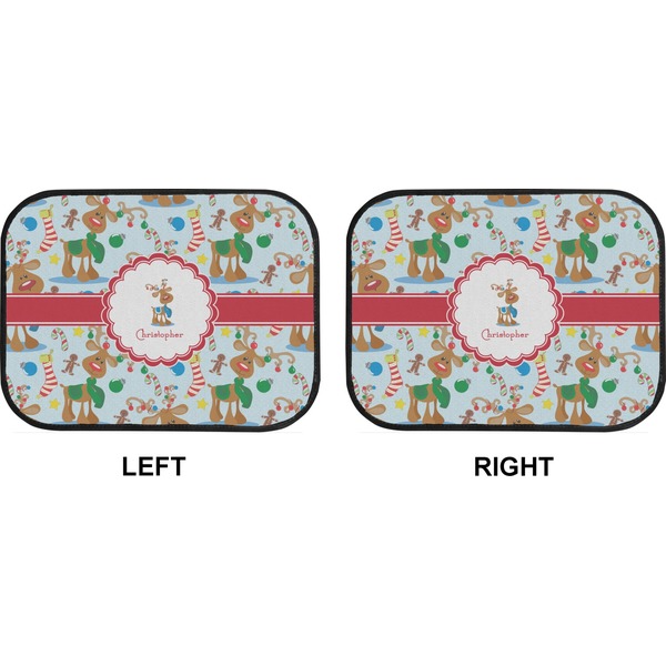 Reindeer Car Floor Mats (Back Seat) (Approval)