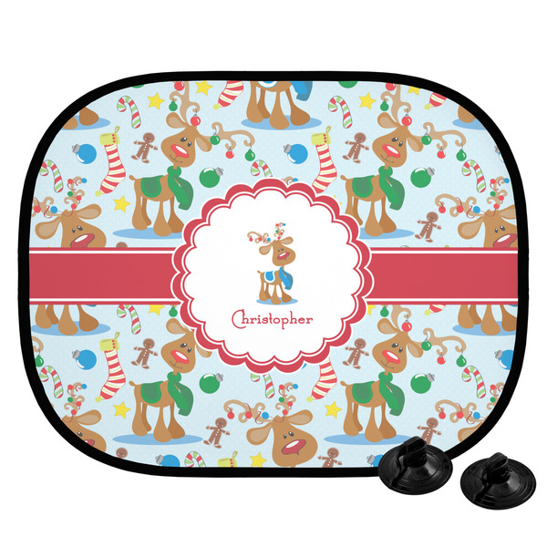 Custom Reindeer Car Side Window Sun Shade (Personalized)