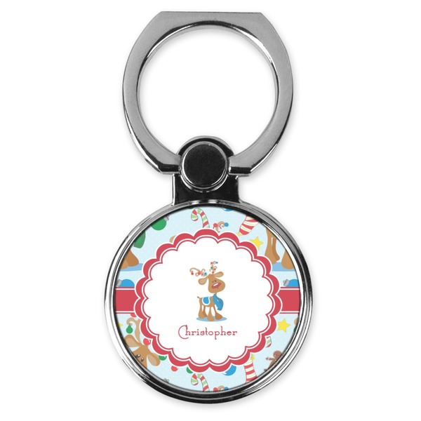 Custom Reindeer Cell Phone Ring Stand & Holder (Personalized)