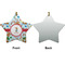 Reindeer Ceramic Flat Ornament - Star Front & Back (APPROVAL)