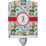 Reindeer Ceramic Night Light (Personalized)
