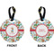 Reindeer Circle Luggage Tag (Front + Back)