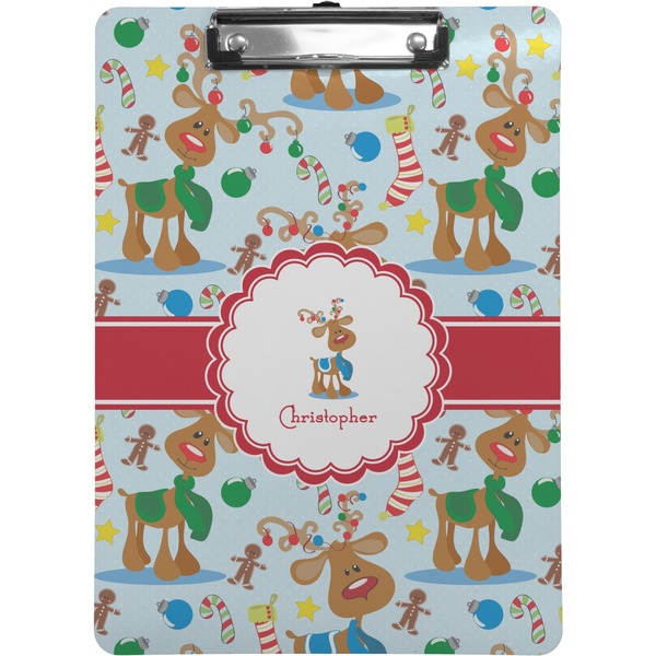 Custom Reindeer Clipboard (Letter Size) (Personalized)