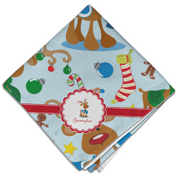 Reindeer Cloth Dinner Napkin - Single w/ Name or Text