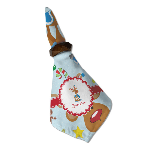 Reindeer Cloth Napkins - Personalized Dinner (Folded in Ring) (MAIN)