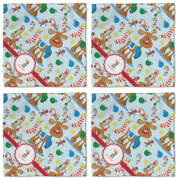 Reindeer Cloth Napkins - Personalized Lunch (APPROVAL) Set of 4