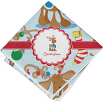 Reindeer Cloth Cocktail Napkin - Single w/ Name or Text