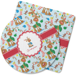 Reindeer Rubber Backed Coaster (Personalized)
