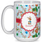 Reindeer Coffee Mug - 15 oz - White Full