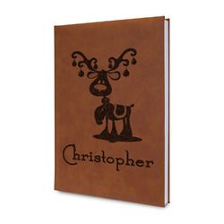 Reindeer Leatherette Journal - Single Sided (Personalized)