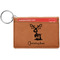 Reindeer Leatherette Keychain ID Holder - Single Sided (Personalized)