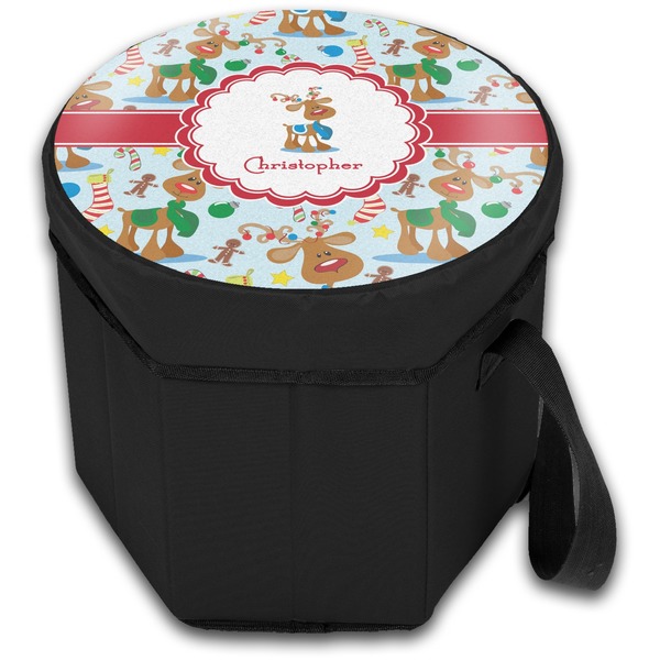Reindeer Collapsible Personalized Cooler & Seat (Closed)