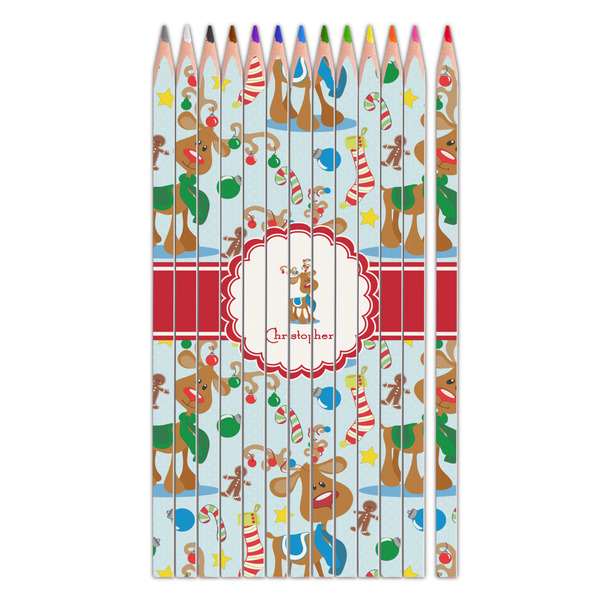 Custom Reindeer Colored Pencils (Personalized)