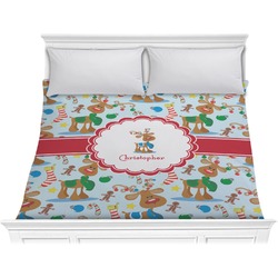 Reindeer Comforter - King (Personalized)