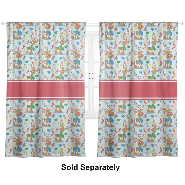Custom Reindeer Curtain Panel - Custom Size