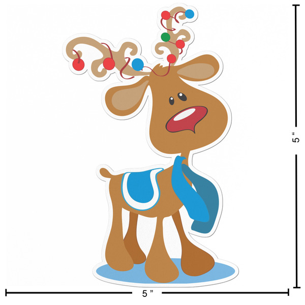 Reindeer Custom Shape Iron On Patches - L - APPROVAL