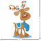 Reindeer Custom Shape Iron On Patches - L - APPROVAL