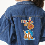 Reindeer Twill Iron On Patch - Custom Shape - 3XL