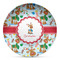 Reindeer Microwave Safe Plastic Plate - Composite Polymer (Personalized)