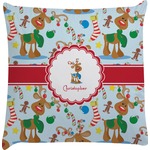 Reindeer Decorative Pillow Case (Personalized)