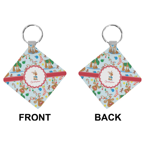 Reindeer Diamond Keychain (Front + Back)