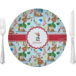 Reindeer Glass Lunch / Dinner Plate 10" (Personalized)