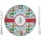 Reindeer Glass Lunch / Dinner Plate 10" (Personalized)