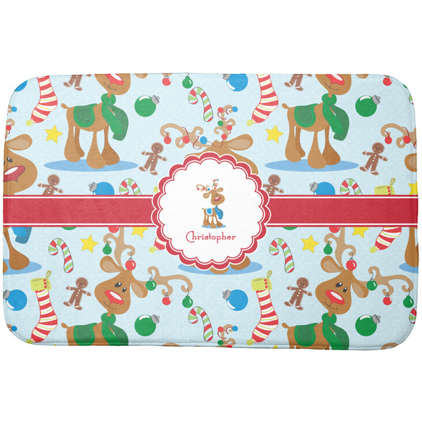 Custom Reindeer Dish Drying Mat (Personalized)