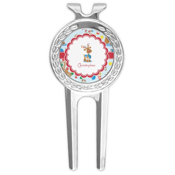 Custom Reindeer Golf Divot Tool & Ball Marker (Personalized)
