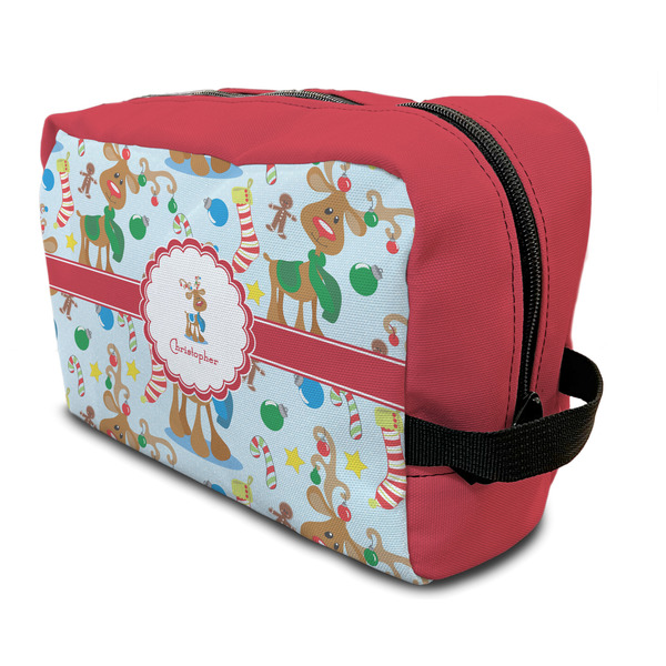 Custom Reindeer Toiletry Bag / Dopp Kit (Personalized)