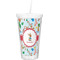 Reindeer Double Wall Tumbler with Straw (Personalized)
