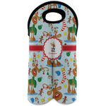 Reindeer Wine Tote Bag (2 Bottles) (Personalized)
