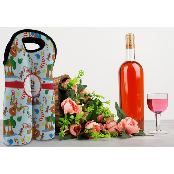 Reindeer Double Wine Tote - LIFESTYLE (new)